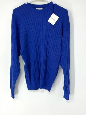 Hawick NWT cable knit men’s sweater medium